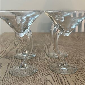 Libbey Bravura Martini Glasses Set of 4